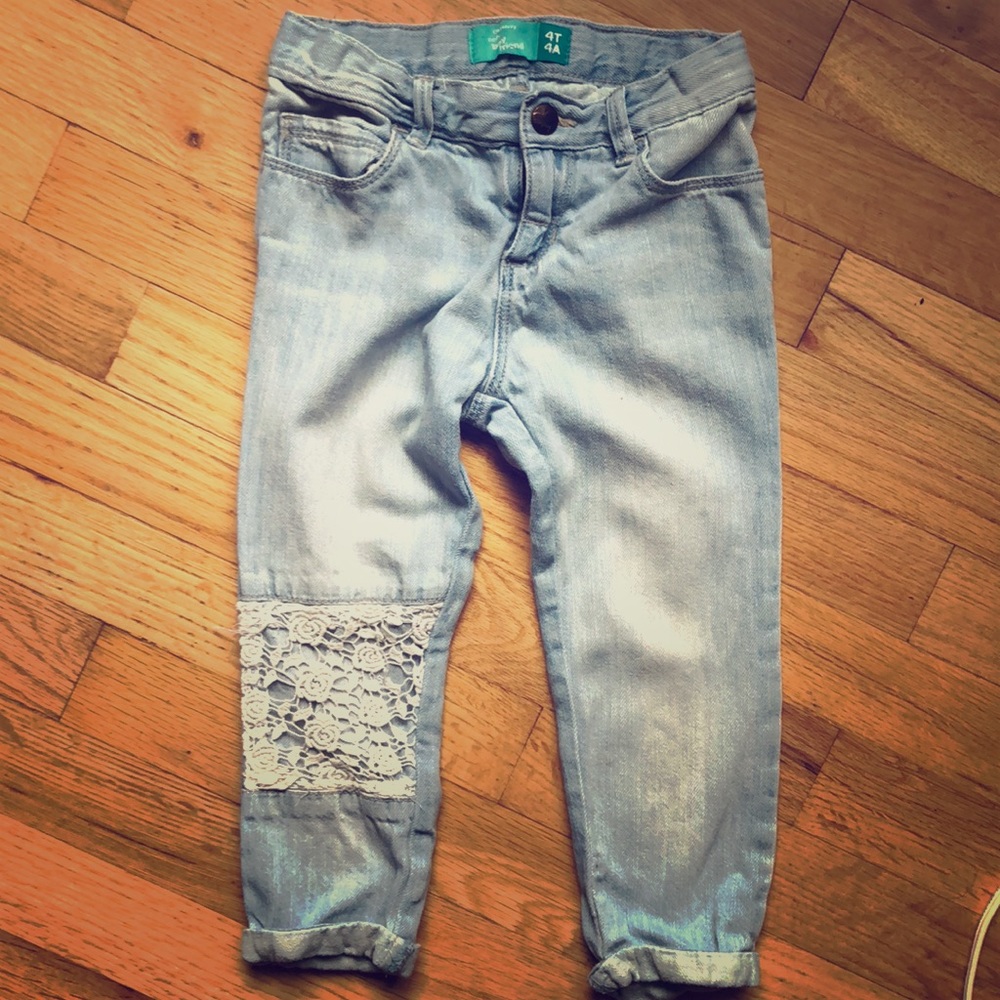 Old navy lace detail jeans.